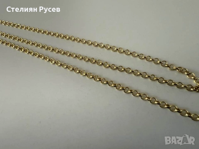 НОВ 8.83гр 58см златен ланец версаче / златно колие / синджир / ланец / злато / златен / GOLD 585 / , снимка 5 - Колиета, медальони, синджири - 52066512