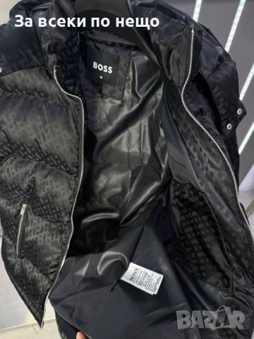 Hugo Boss Мъжко Черно Зимно Яке Хуго Бос Код A1073, снимка 2 - Якета - 52257116