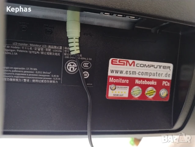 Dell u2415b монитор, снимка 4 - Монитори - 51381725