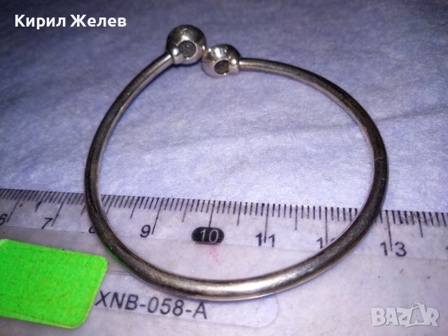 PANDORA ИЗЯЩНА СКЪПОЦЕННА ОТВАРЯЩА се СРЕБЪРНА ГРИВНА СРЕБРО S925 сЮВЕЛИРНО ФАСЕТИРАНИ ЦИРКОНИ 38747, снимка 11 - Гривни - 41741079