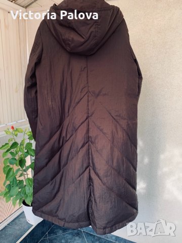 Модерно яке-палто GUXY цвят шоколад ,гъши пух,Италия, снимка 5 - Палта, манта - 34556353