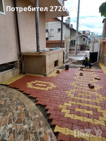 Редене на тротоарни плочки бордюри павета , снимка 3 - Други ремонти - 33563404