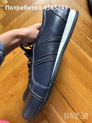 ЧИСТО НОВИ! Мъжки официални/ ежедневни обувки от Естествена КОЖА 44Номер, снимка 7 - Официални обувки - 52610862