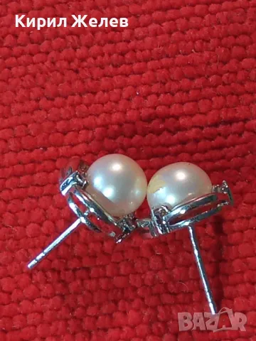 ПРЕКРАСНИ АЖУРНИ ПЕРЛЕНИ СРЕБЪРНИ ОБЕЦИ РОДИРАНО СРЕБРО 925 с НАТУРАЛНИ БЕЛИ ПЕРЛИ 49300, снимка 12 - Обеци - 49682457