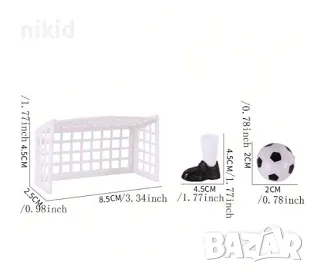 Забавен сет Футбол футболен мач с пръсти настолна интерактивна спортна игра сокър и украса торта, снимка 4 - Други - 47599219