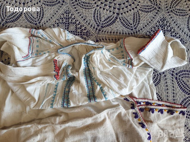 Автентична риза от народна носия тип хърцойска., снимка 4 - Антикварни и старинни предмети - 41342578