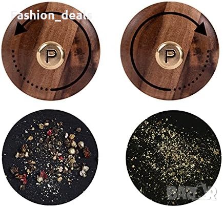 Нов Стилен Комплект керамична мелница за сол и пипер с поднос, снимка 8 - Други стоки за дома - 41541728