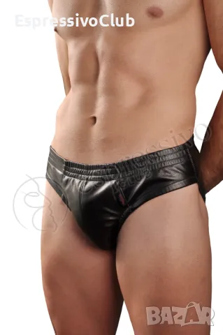 Мъжки кожени слипове, Оригинален подарък за мъже, снимка 1