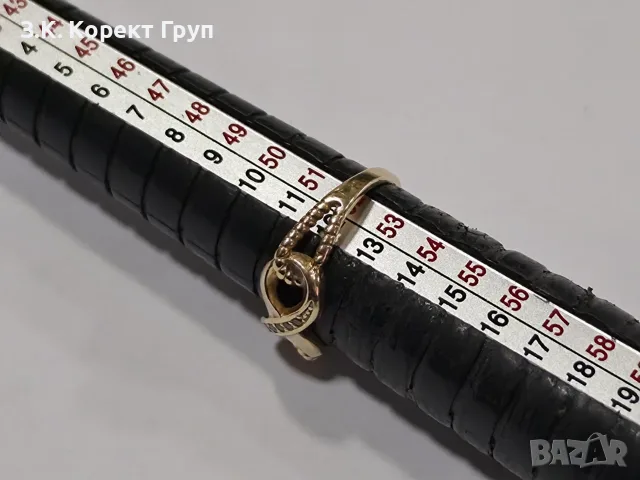 Дамски златен пръстен 14К 585 / 2,47 гр., снимка 7 - Пръстени - 55782608