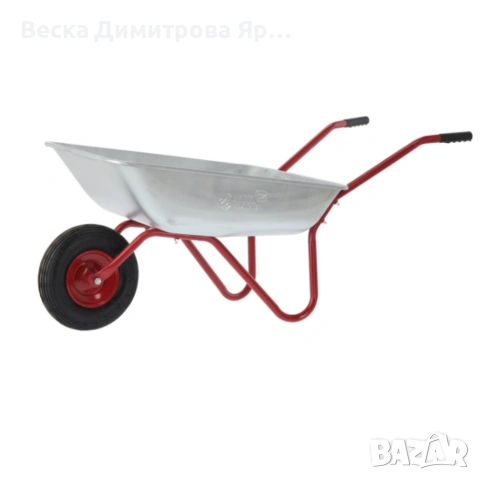 Градинска количка с товаропоносимост 100 кг - голям капацитет и стабилна основа, снимка 8 - Градинска техника - 53858028