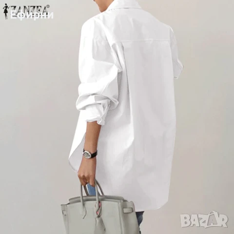 Бяла риза, елегантна риза, снимка 3 - Ризи - 51319086