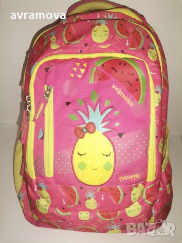 Ученическа чанта, раница Goomby с 4 отделения Pineapple