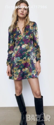 Рокля Zara размер с, снимка 4 - Рокли - 53212060