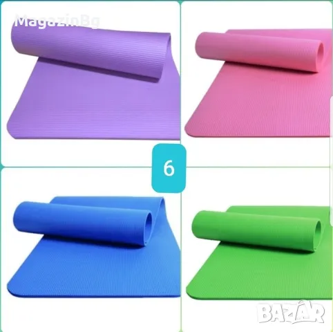 Постелка Йога Фитнес Гимнастика NBR TPE EVA postelka килимче подложка, снимка 7 - Други спортове - 50065910