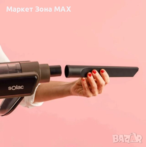 Прахосмукачка Solac Turbobat 600 – 600W, 12.000 Pa, циклонна технология, 0.8L, снимка 6 - Прахосмукачки - 52971999