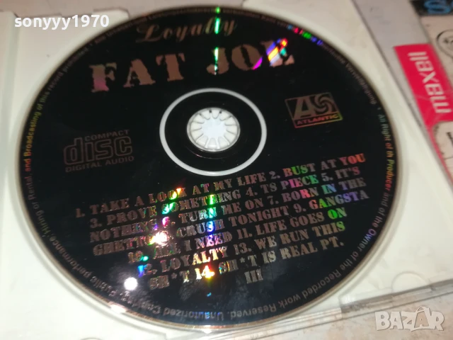FAT JOE CD 1607251204, снимка 4 - CD дискове - 51038315