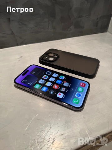 КАТО ЧИСТО НОВ Iphone 14 Pro 256 GB Purple, снимка 7 - Apple iPhone - 53529378