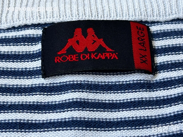 KAPPA Mens V-Neck Jumper Sweater XL  Cotton, снимка 5 - Пуловери - 52832757