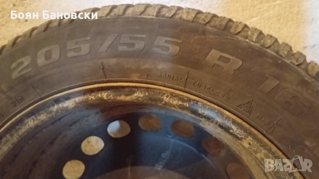 4 бр. стоманени джанти за Пасат Б6 + две зимни гуми, снимка 6 - Гуми и джанти - 52548439