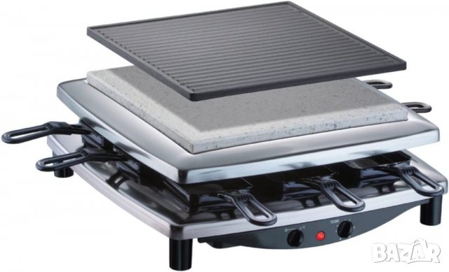 Steba RC 3 Plus раклет грил, хром, хром, снимка 7 - Скари - 39718698