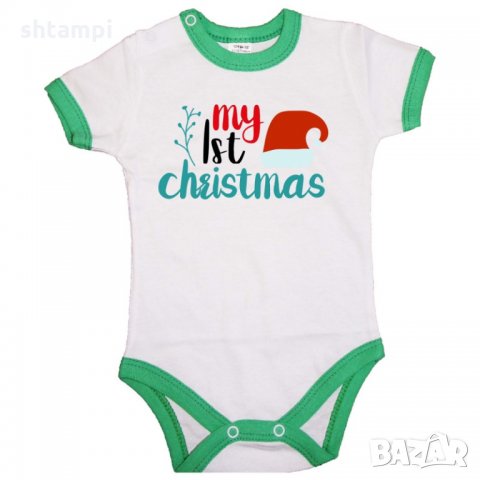 Бебешко боди Коледа My First Christmas 2, снимка 2 - Бодита за бебе - 34691377