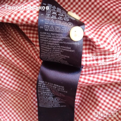 2за1 SPRING SALE TOMMY HILFIGER XL Plaid Shirt+V-Neck Sweater риза+топ пуловер КАТО НОВИ, снимка 11 - Ризи - 53708514