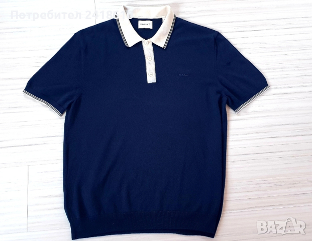 Gant Cotton Knit  Mens Size L ОРИГИНАЛ! Мъжка Тениска!