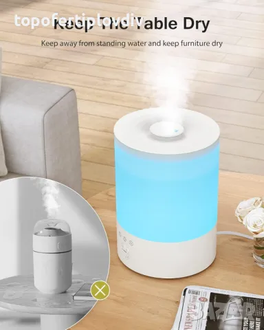 Овлажнител за въздух Maxcio 2.5 L, Ultrasonic RGB,Гаранция