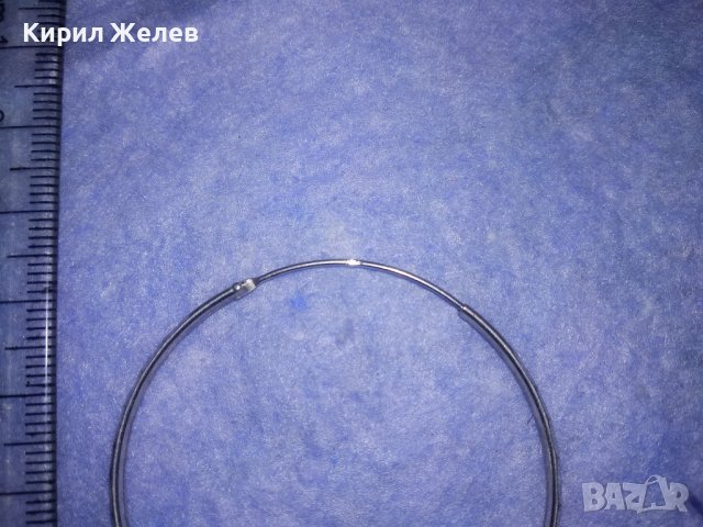 ГОЛЯМА ОРНАМЕНТИРАНА КЛАСИЧЕКА СРЕБЪРНА ОБЕЦА СРЕБРО 925 РЪЧНА БИЖУТЕРСКА МАЙСТОРСКА ИЗРАБОТКА 33140, снимка 8 - Обеци - 39671105