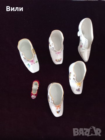 Колекционерски порцеланови обувчици за щастие Herend , снимка 4 - Декорация за дома - 42225458