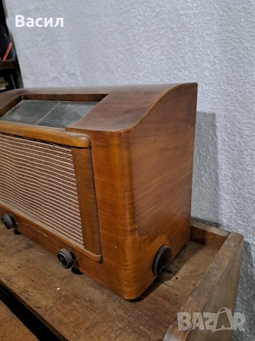 Ретро лампово радио, снимка 4 - Антикварни и старинни предмети - 53660163