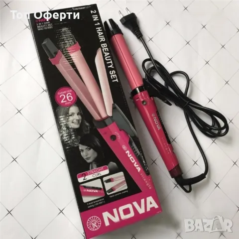 Многофункционална 2 в 1 маша и преса за коса TV821, снимка 8 - Преси за коса - 49148379