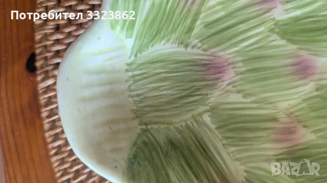 Английска керамична купа Артишок , снимка 7 - Прибори за хранене, готвене и сервиране - 55935679