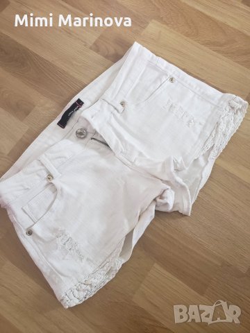 Къси дънкови панталонки Tally Weijl дантела накъсани, снимка 5 - Къси панталони и бермуди - 33934556