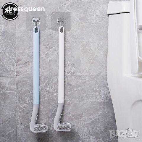 3856 Силиконова четка с Г – образна форма за лесно почистване на тоалетната чиния, снимка 4 - Други стоки за дома - 44240502