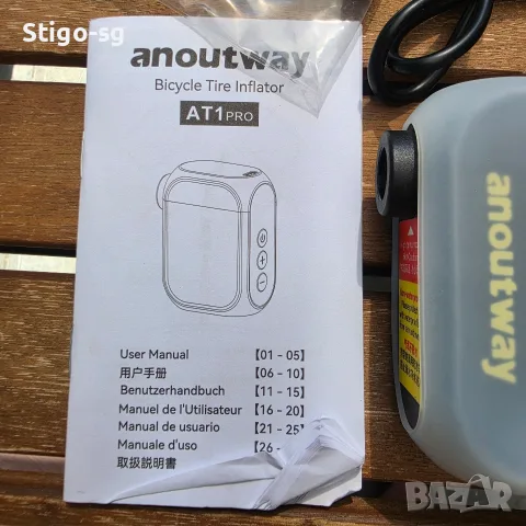 Мини помпа за велосипеди Anoutway AS210 PRO AT1 PRO, снимка 4 - Аксесоари за велосипеди - 56161884