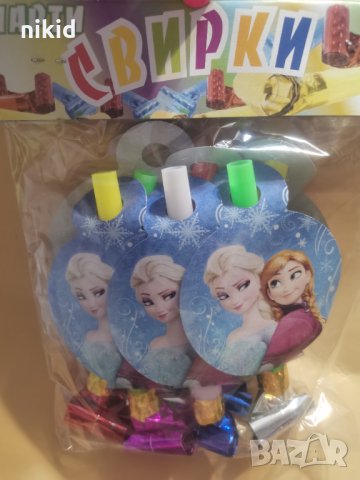 Замръзналото Кралство frozen Елза Анна Свирка свирки за детско парти рожден ден, снимка 2 - Други - 33924424