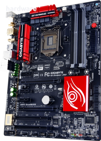 дънна платка gigabyte z97 sniper socket сокет 1150, снимка 1 - Дънни платки - 34571651