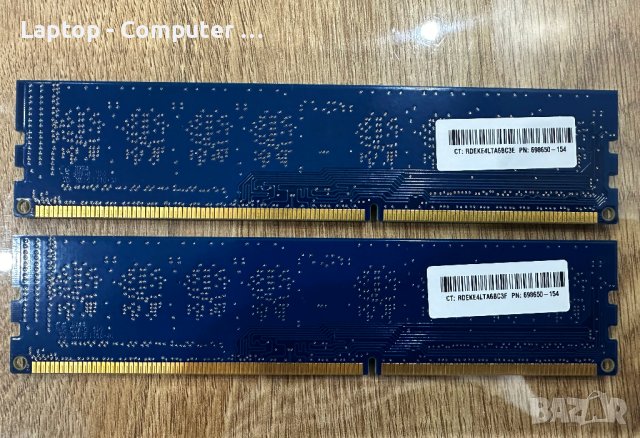 Kingston HP698650 8GB (2x4GB) DDR3 1600MHz, снимка 2 - RAM памет - 44483169