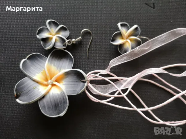 комплект обеци и висулка 