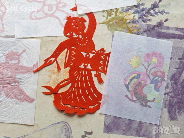 ✅ХАРТИЕНИ КИТАЙСКИ ИЗРЕЗКИ ❗, снимка 4 - Филателия - 53135180