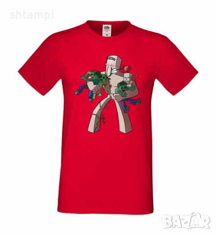 Мъжка тениска Iron Golem,Minecraft,Игра,Забавление,подарък,Изненада,Рожден Ден., снимка 16 - Тениски - 36494941