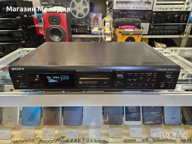 Мини диск / Minidisc deck SONY MDS-JE500 В отлично техническо и визуално състояние., снимка 2 - Декове - 29193315