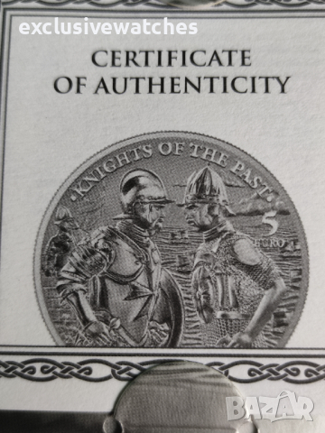 1 oz Малта 5 € Рицари от миналото - рицар на Малта и османски войник .9999 сребърна BU монета 2022, снимка 5 - Нумизматика и бонистика - 44717788