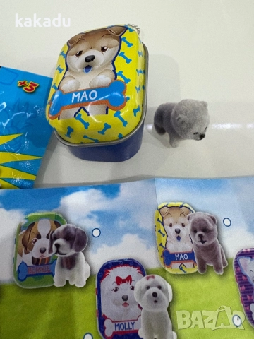 Кученце в метална кутийка - Mao, снимка 3 - Фигурки - 52317530