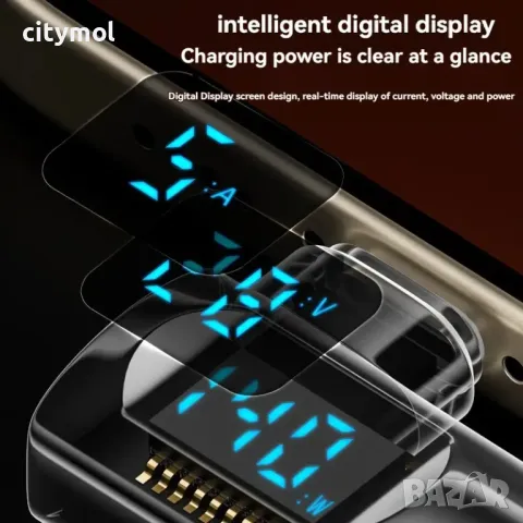 USB C към USB C адаптер 90 градусов, с LED дисплей, 8К, 40 Gbps 140 W, Power Meter, USB4 Thunderbolt, снимка 8 - Други - 49563462