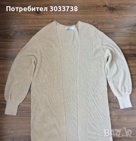 Free People Дамска дълга плетена жилетка без закопчаване, снимка 4 - Жилетки - 41705287