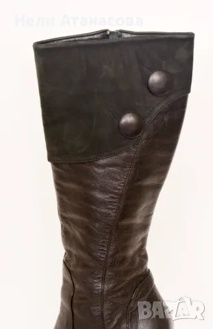 Ботуши естествена кожа, снимка 3 - Дамски ботуши - 48435181