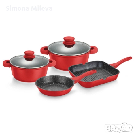 Комплект съдове за готвене Muhler Kara MR-6047G NEW