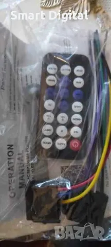 Bluetooth/USB/SD/AUX плеър за кола 4х60W с дистанционно и кабели, снимка 3 - Аксесоари и консумативи - 49677050